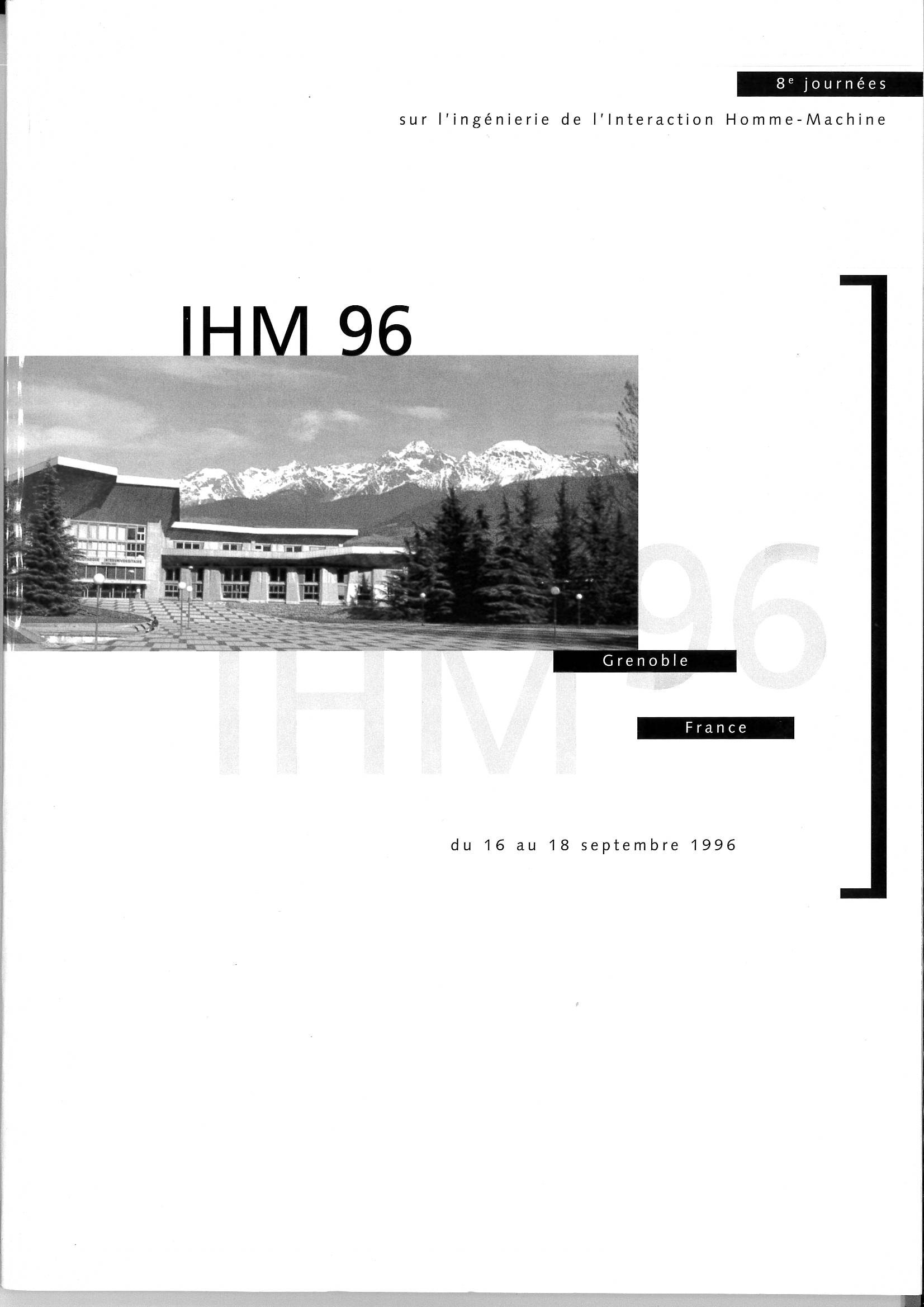 IHM 1996 - Grenoble